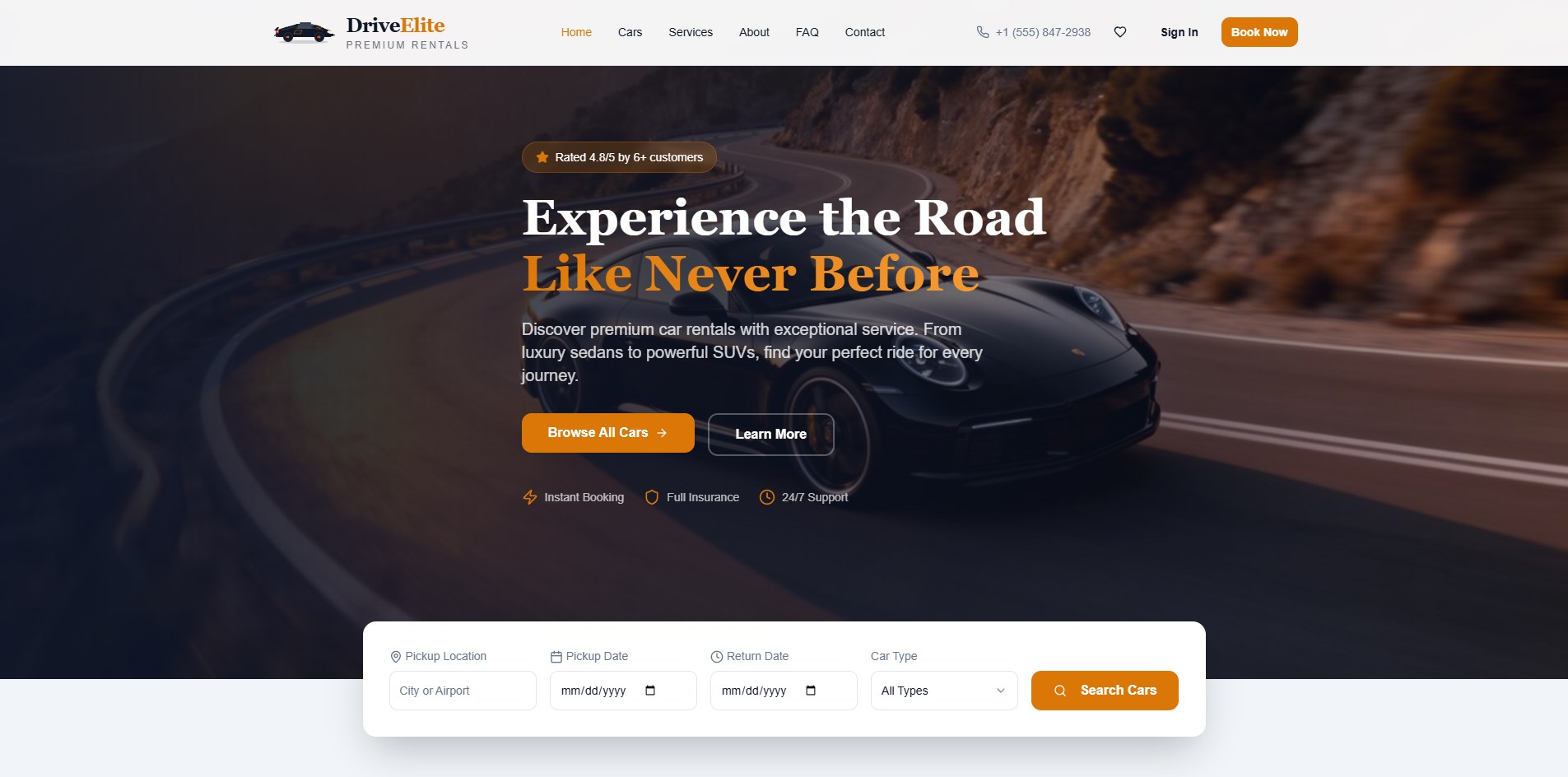 Car Rental Platform — Web App