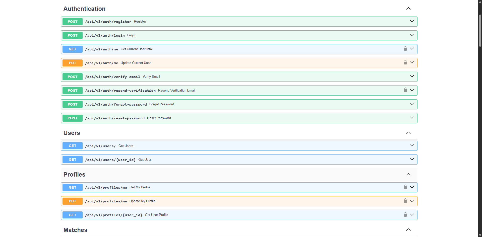 FastAPI Backend for iOS Dating App — Backend