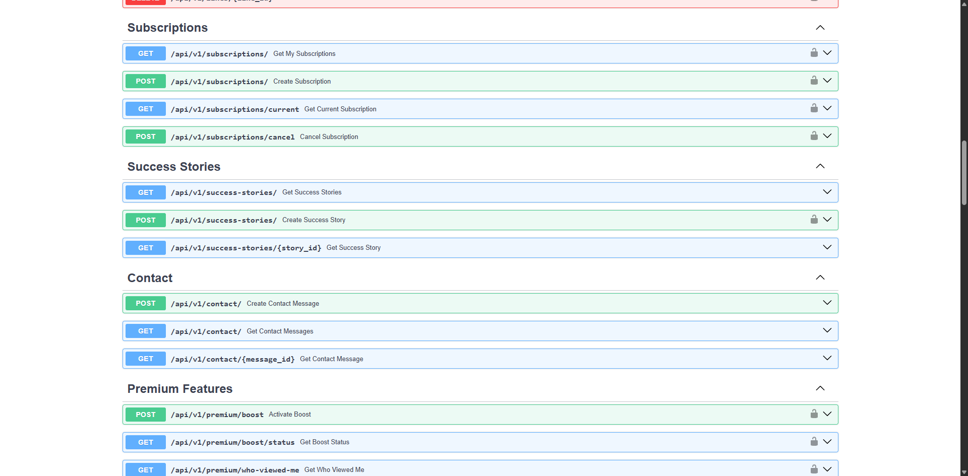 FastAPI Backend for iOS Dating App screenshot 2