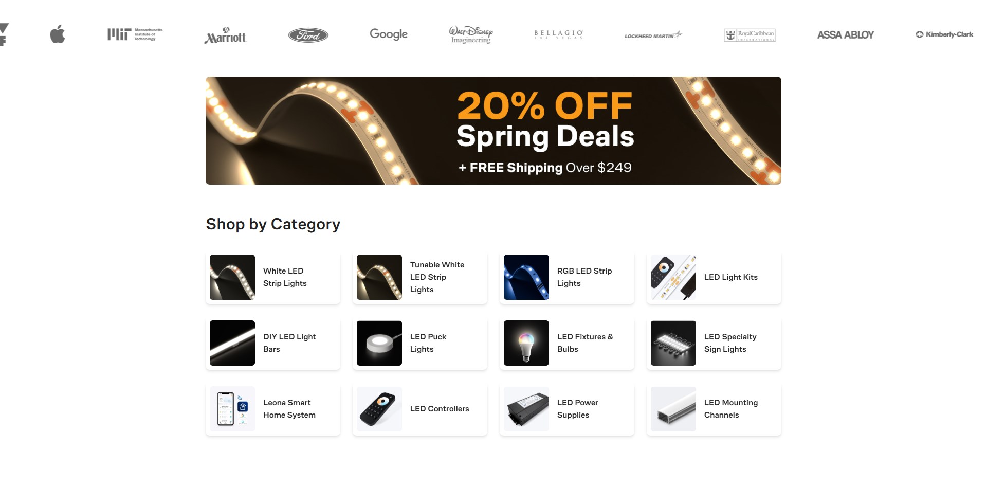 Bigcommerce LEDs Store screenshot 2
